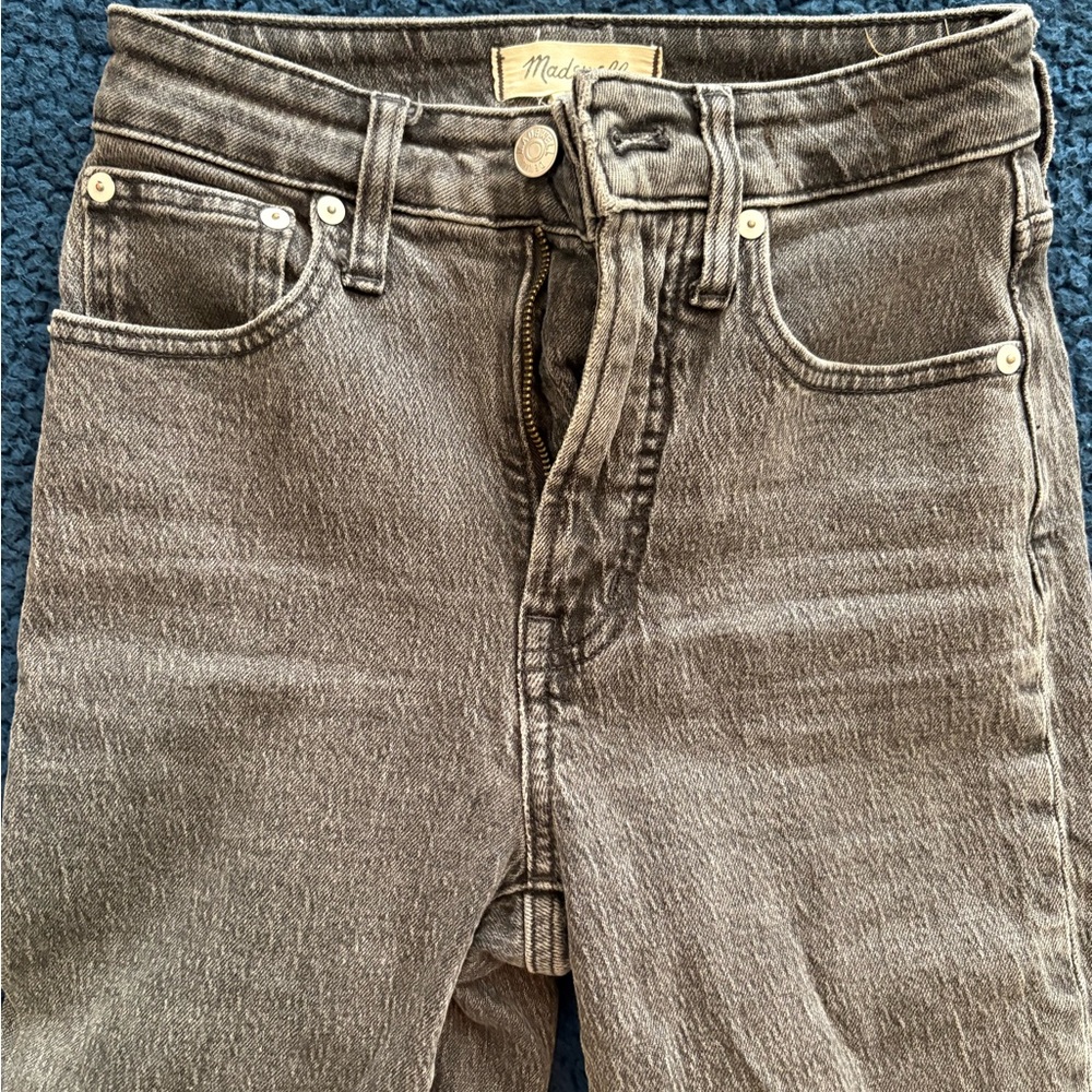 Madewell Charcoal Denim Pants
